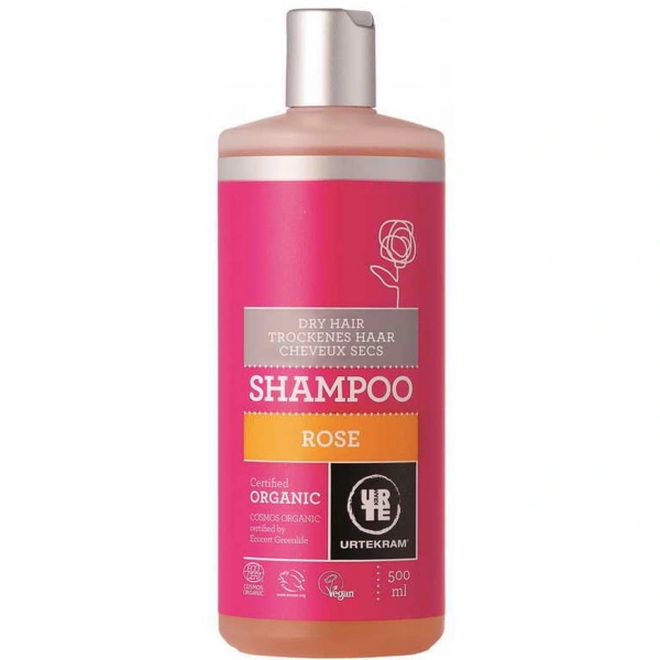 URTEKRAM Szampon różany do włosów suchych BIO 500 ml