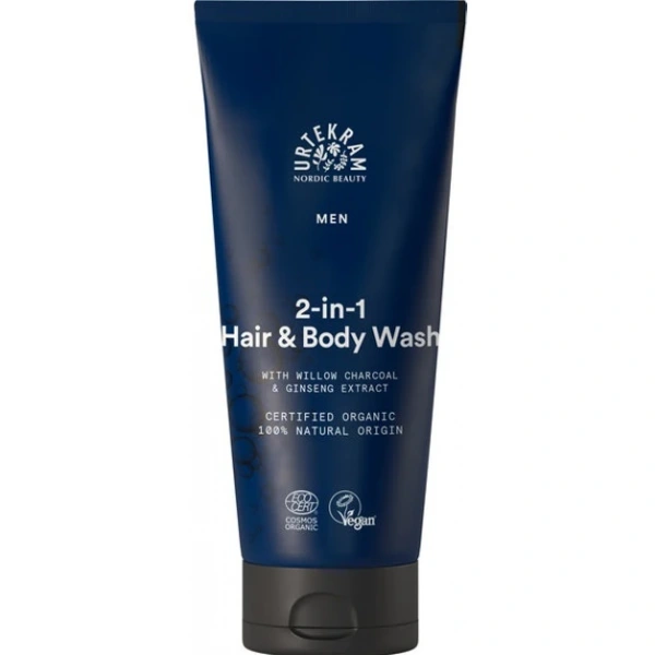 URTEKRAM Żel do mycia włosów i ciała dla mężczyzn BIO 200 ml