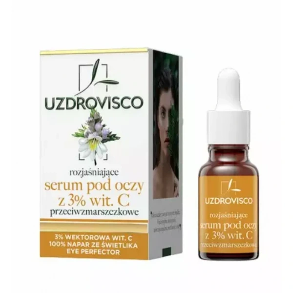 Uzdrovisco serum pod oczy z witaminą c rozjaśniające przeciwzmarszczkowe 15 ml
