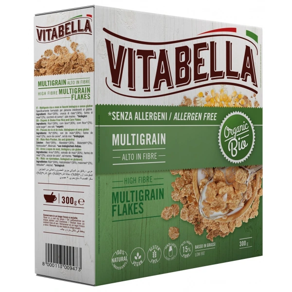 VITABELLA Płatki ryżowo-kukurydziane BEZGL. BIO 300 g