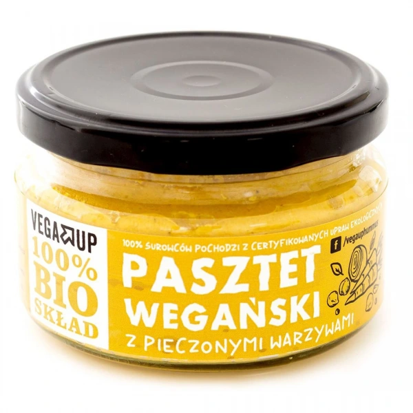 Vega up pasztet wegański z pieczonymi warzywami bio 190 g