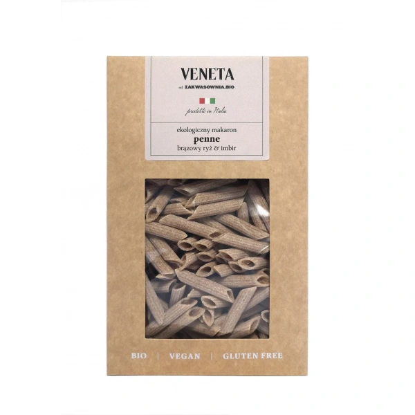 Veneta makaron (ryżowy razowy z imbirem) penne bezglutenowy bio 250 g
