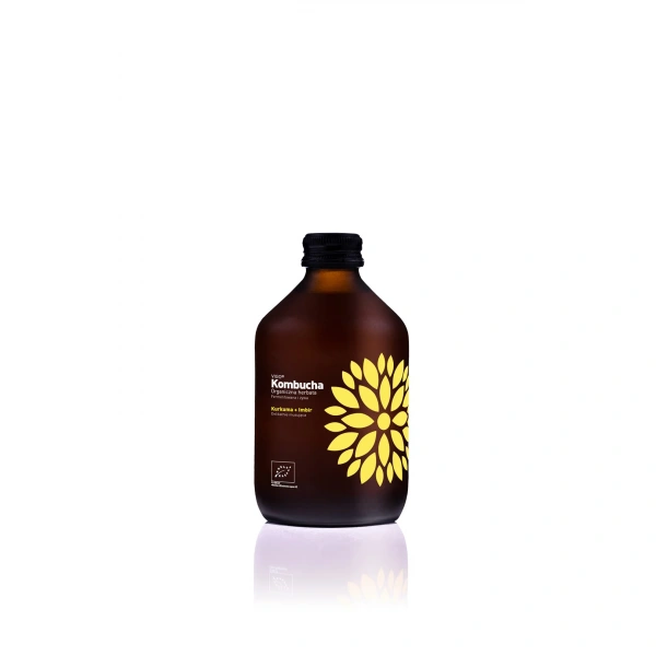 Vigo kombucha z kurkumą i imbirem bezglutenowa bio 330 ml