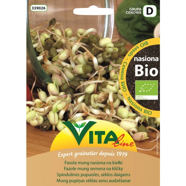 Vita line nasiona fasoli mung bio na kiełki 30 g