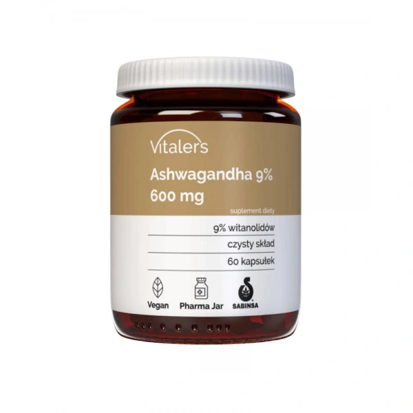 Vitaler's Ashwaghanda 9% 600 mg 60 kapsułek