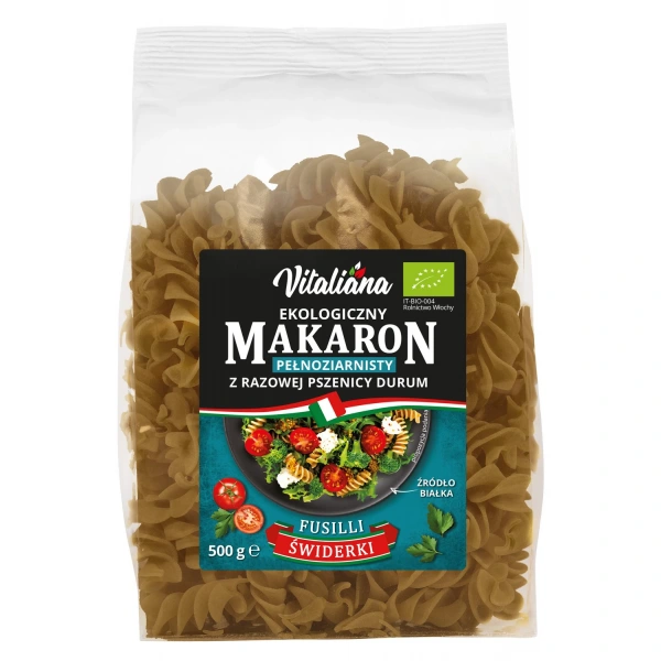 Vitaliana makaron (semolinowy razowy) fusilli bio 500 g