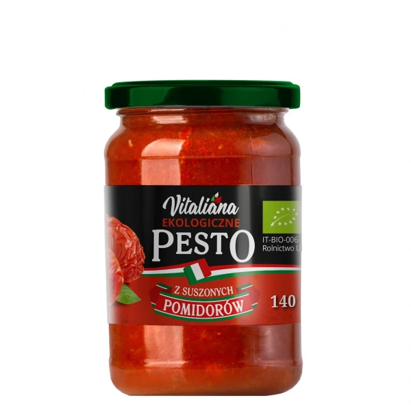 Vitaliana pesto z suszonych pomidorów bio 140 g