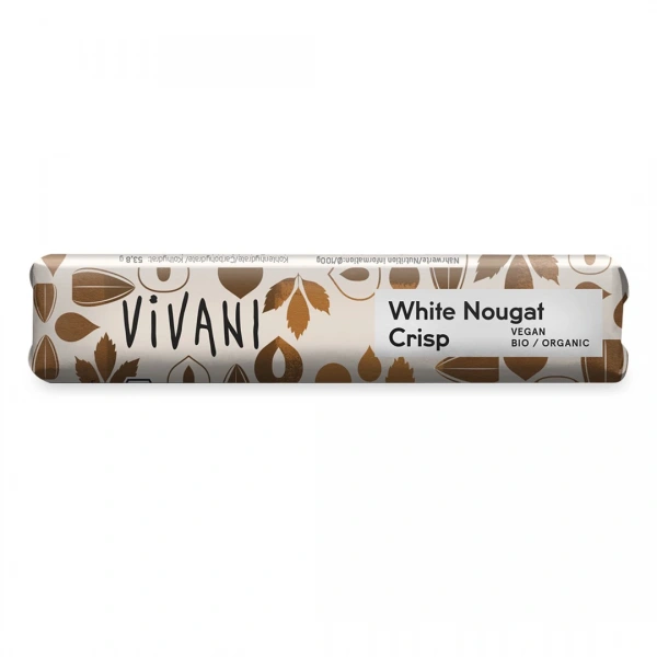 Vivani baton nugatowy z krokantem z orzechów laskowych (na napoju ryżowym) bio 35 g