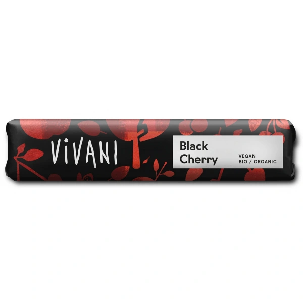 Vivani baton z gorzkiej czekolady z crunchy wiśniowym bio 35 g