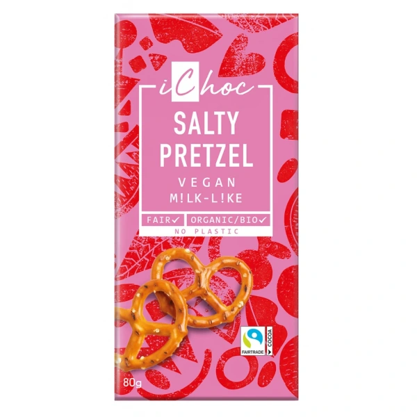 Vivani tabliczka kakaowa z kawałkami solonych precli fair trade bio 80 g