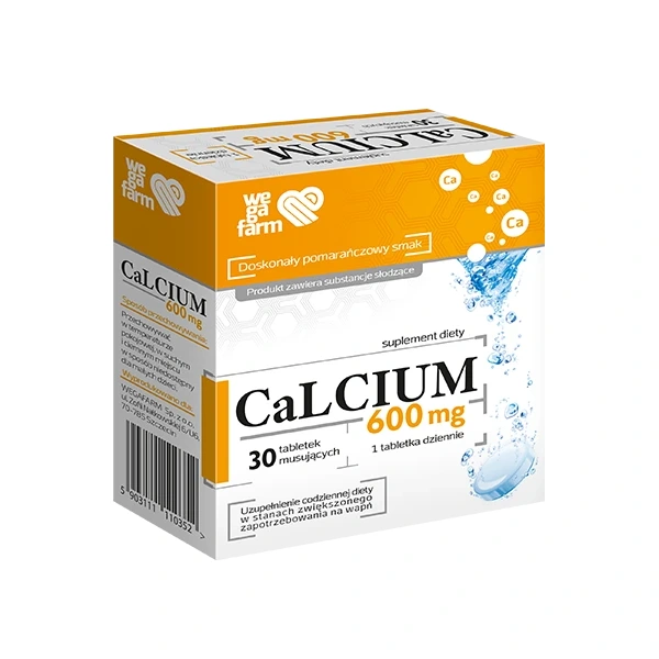 WegaFarm Calcium 600 30 tabletek