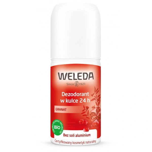 Weleda dezodorant w kulce 24 h z granatem eco 50 ml