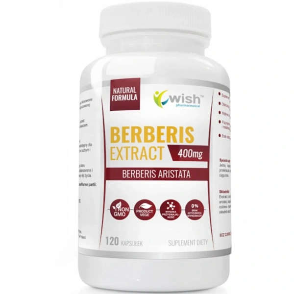 Wish Berberis Extract 5:1 400mg 120 kapsułek