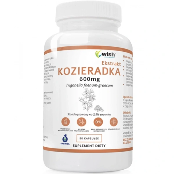 Wish Kozieradka 600mg 90 kapsułek