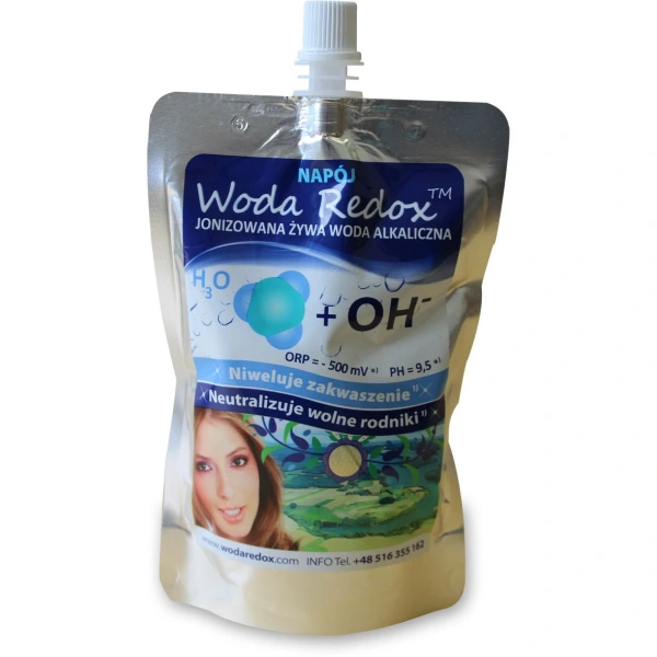 Woda redox napój jonizowana woda alkaliczna redox ph 9,5 240 ml