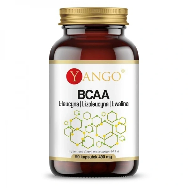 YANGO BCAA - L-Leucyna, L-Izoleucyna, L-Walina (90 kaps.)