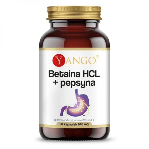 YANGO Betaina HCL  + Pepsyna (90 kaps.)