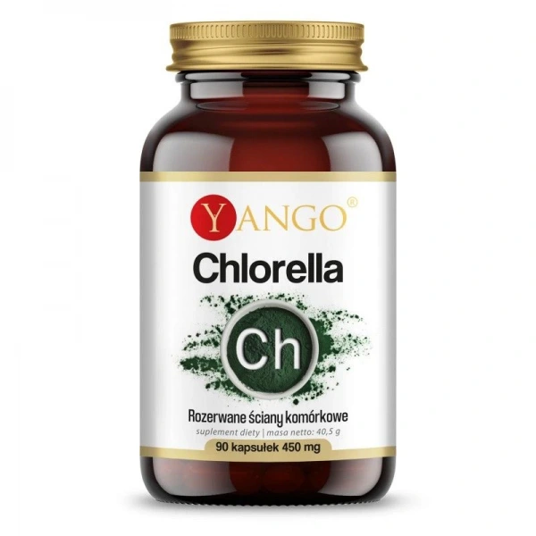 YANGO Chlorella - rozerwane ściany komórkowe (90 kaps.)