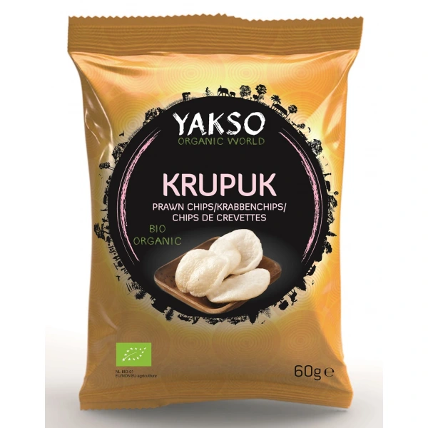 Yakso prażynki krewetkowe (krupuk) bio 60 g