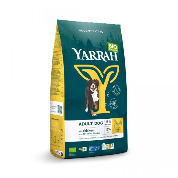 Yarrah (dla psa dorosłego) karma z kurczakiem bio 2 kg