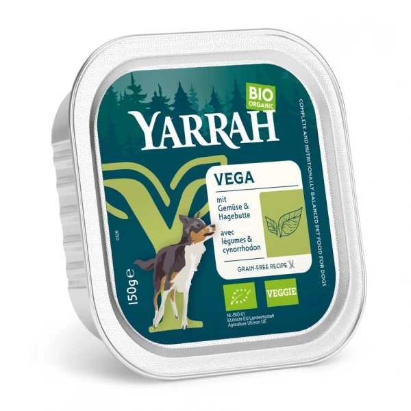 Yarrah (dla psa) karma  vega z owocami dzikiej róży bio 150 g