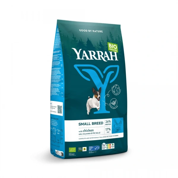 Yarrah (dla psa małej rasy i szczeniąt) karma z kurczakiem bio 2 kg