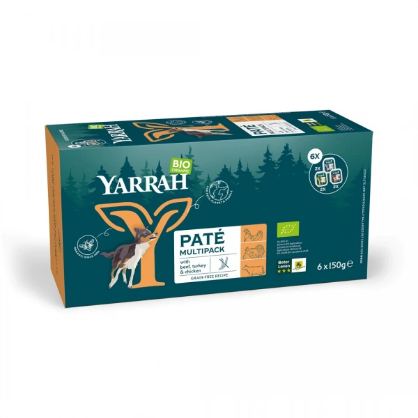Yarrah (dla psa) multipack pasztet bio (6 x 150 g) 900 g