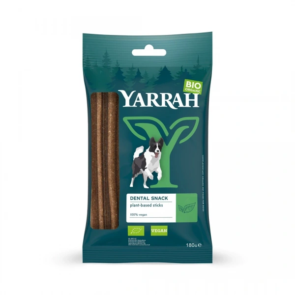 Yarrah (dla psa) przysmak dentystyczny  pałeczki roślinne bio (7 szt.) 180 g