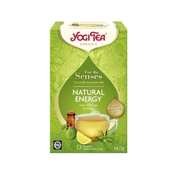 Yogi Tea Herbata Biała Dla Zmysłów Naturalna Energia BIO (17 x 2 g) 34 g