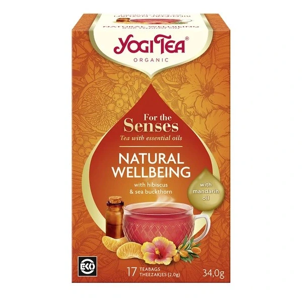 Yogi Tea Herbatka Dla Zmysłów Na Dobre Samopoczucie Mandarynka BIO 34g (17x2g)