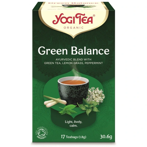 Yogi tea herbata zielona równowaga (green balance) bio (17 x 1,8 g) 30,6 g