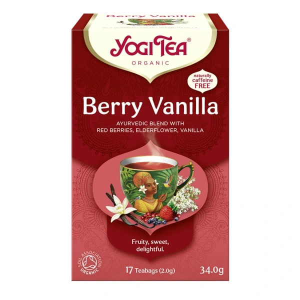 Yogi tea herbatka czerwone owoce  wanilia (berry vanilla) bio (17 x 2 g) 34 g
