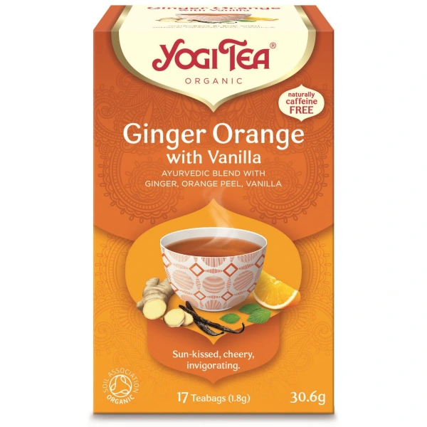 Yogi tea herbatka imbirowo  pomarańczowa z wanilią (ginger orange with vanilla) bio (17 x 1,8 g) 30,6 g