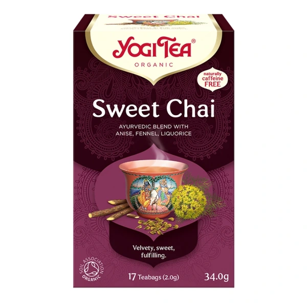 Yogi tea herbatka słodki chai (sweet chai) bio (17 x 2 g) 34 g