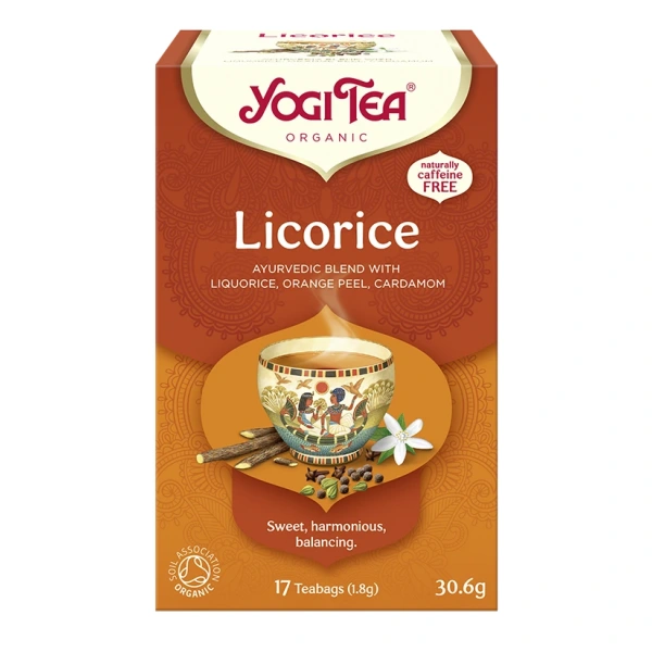 Yogi tea herbatka z lukrecją (licorice) bio (17 x 1,8 g) 30,6 g