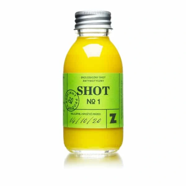 Zakwasownia Rozgrzewający BIO shot pomarańczy z kurkumą i imbirem 100 ml