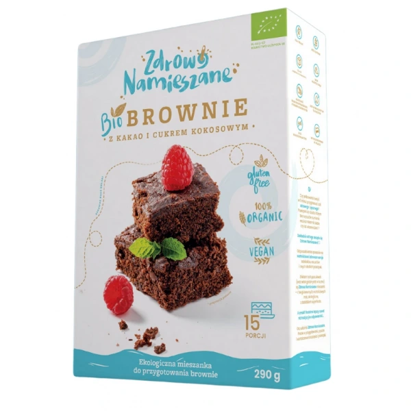 Zdrowo namieszane mieszanka na brownie bezglutenowa bio 290 g