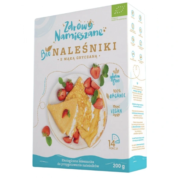 Zdrowo namieszane mieszanka na naleśniki z mąką gryczaną bezglutenowa bio 200 g