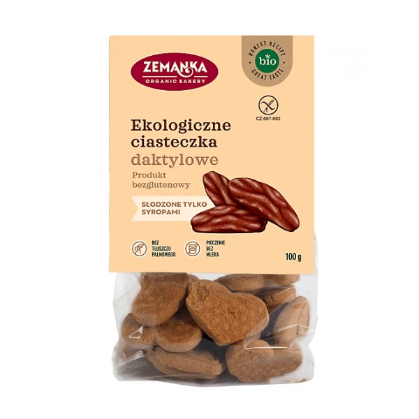 Zemanka ciastka daktylowe bezglutenowe bio 100 g