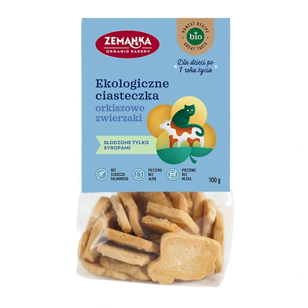 Zemanka ciastka orkiszowe zwierzaki bio 100 g