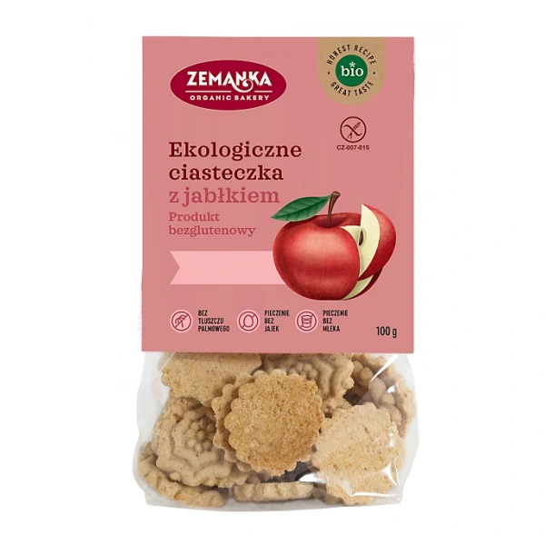 Zemanka ciastka z jabłkiem bezglutenowe bio 100 g