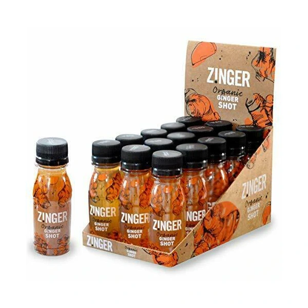 Zinger Organic Ginger Shot z imbiru z dodatkiem soku jabłkowego 15x70 ml