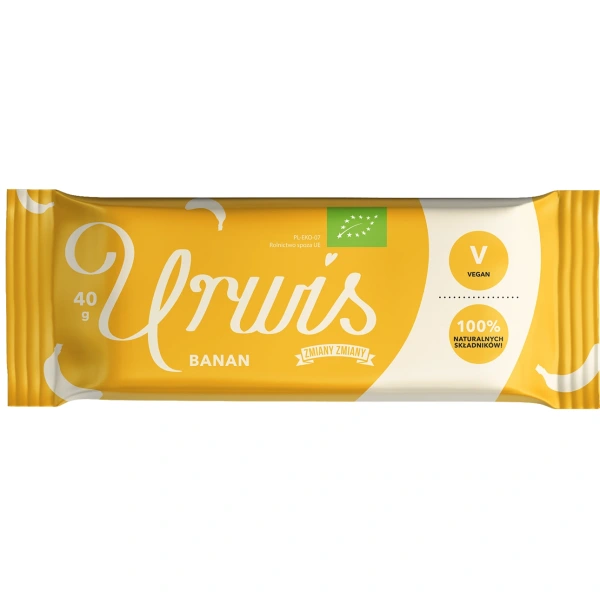 Zmiany zmiany baton bakaliowy z bananami ""urwis"" bezglutenowy bio 40 g