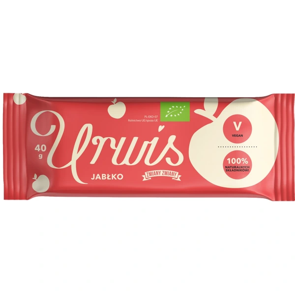 Zmiany zmiany baton bakaliowy z jabłkiem ""urwis"" bezglutenowy bio 40 g