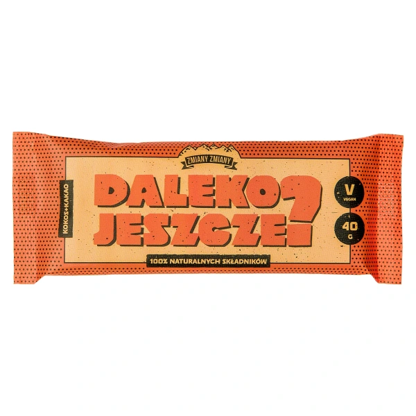 Zmiany zmiany baton bakaliowy z kokosem i kakao ""daleko jeszcze"" bezglutenowy 40 g