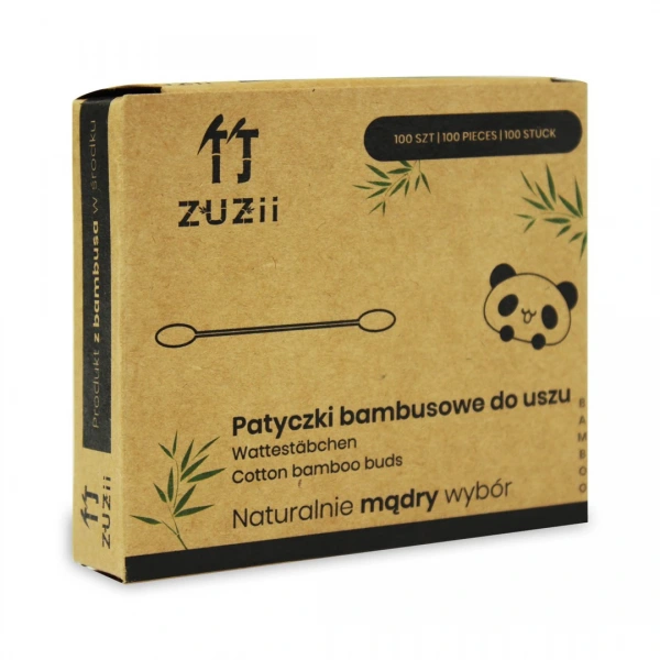 Zuzii patyczki higieniczne bambusowe z bawełną 100 szt.