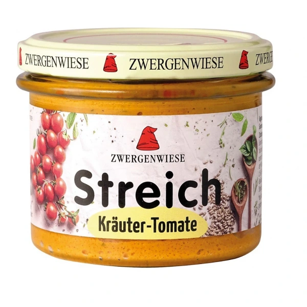 Zwergenwiese pasta słonecznikowa z ziołami i pomidorami bezglutenowa bio 180 g