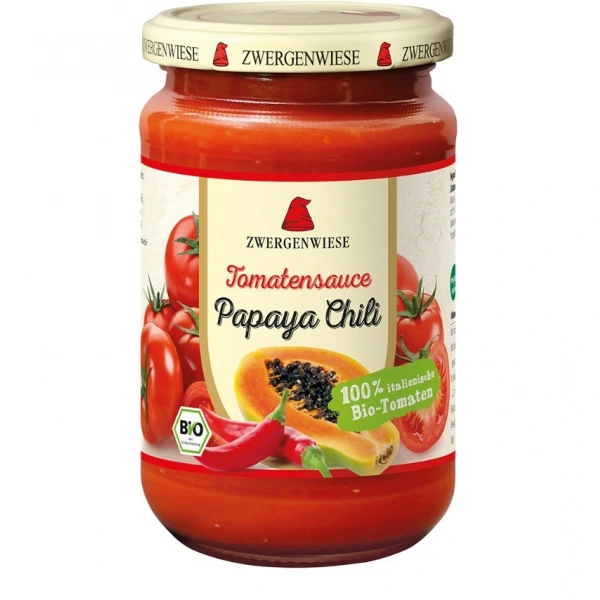 Zwergenwiese sos pomidorowy papaya  chili (pikantny) bezglutenowy bio 350 g