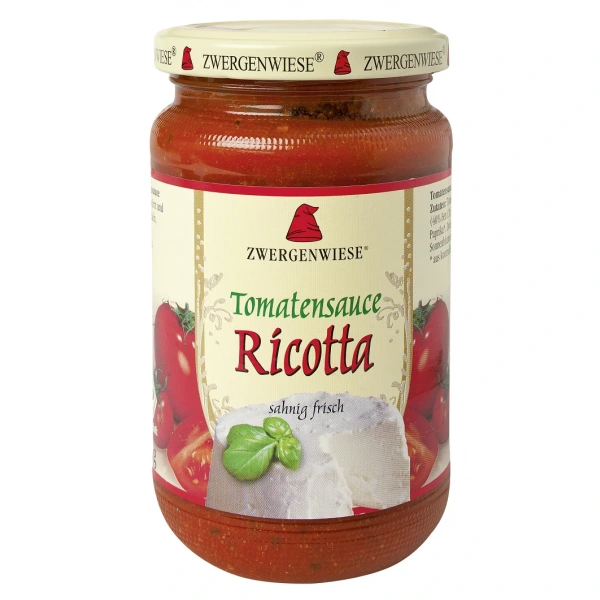 Zwergenwiese sos pomidorowy z ricottą bezglutenowy bio 340 ml