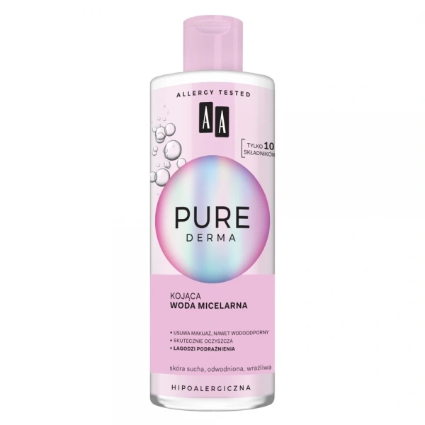 AA Pure Derma Kojąca Woda micelarna - cera sucha,odwodniona,wrażliwa 400ml